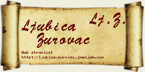 Ljubica Zurovac vizit kartica